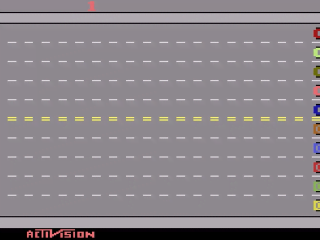 Freeway title screen for Atari 2600